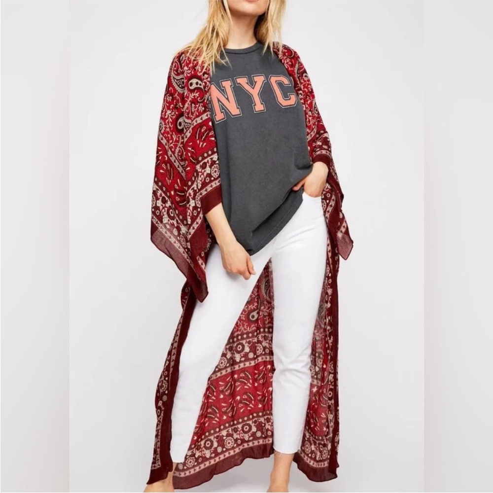 Free People Eternal Flame Maxi Kimono - Picture 3 of 9